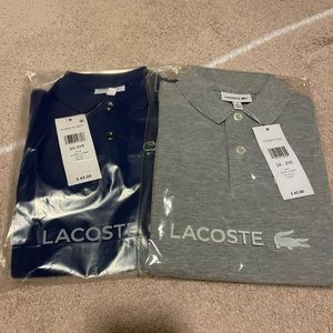 Two Lacoste kids boys polos